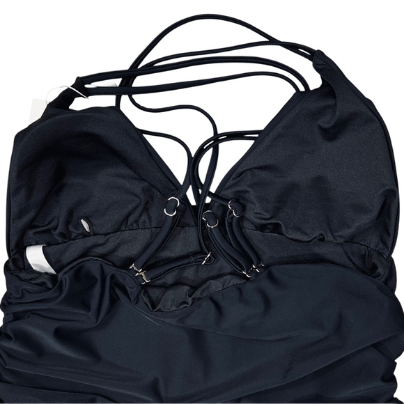 Elegant Black Women's One-Piece Swimsuit - Picture 9 of 9